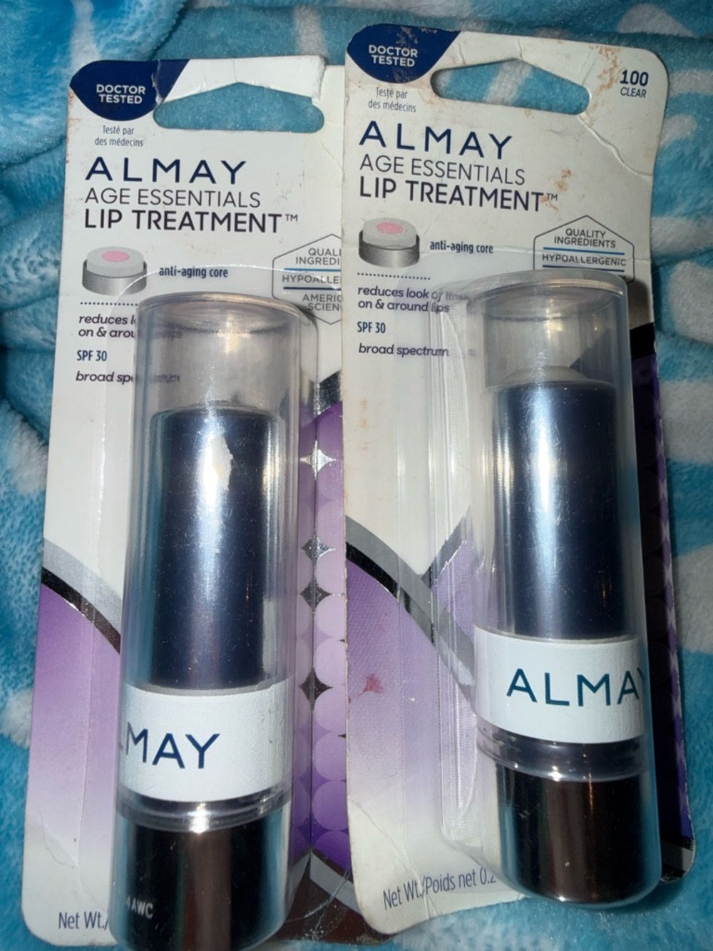 Almay Age Essentials Lip Treatment SPF 30 - Clear, set of 2